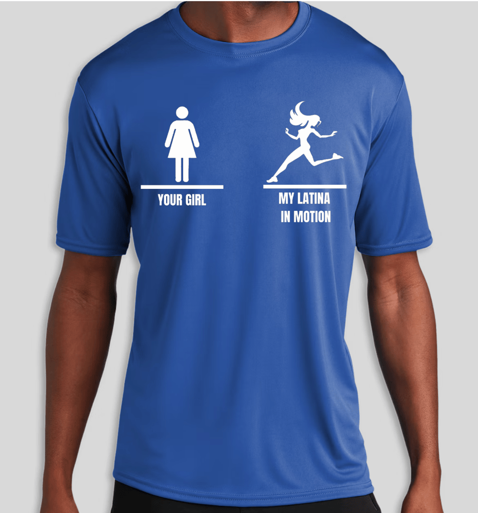 Image of Your Girl/My Girl Blue Tech Shirt 
