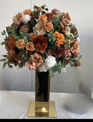 Image of Fall colors flower centerpiece  80cm 