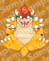 Bowser Acrylic Keychain