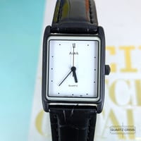 Image 4 of 1984 Seiko/Alba Quartz 'Dark Tank' Black Dress Watch (V236-5120)