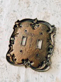 Image 2 of brass light switch plate
