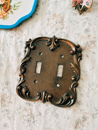 Image 1 of brass light switch plate