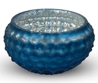 Image 1 of Wax sand/pearls  & blue textured bowl