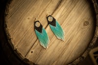 Image 3 of Dark rainbow earrings 