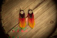 Image 6 of Dark rainbow earrings 