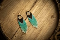 Image 2 of Dark rainbow earrings 