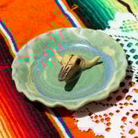 Image 1 of Cow Skull Incense Burner