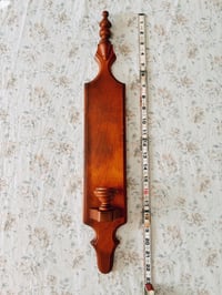 Image 3 of wooden candlestick wall sconces