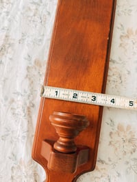 Image 4 of wooden candlestick wall sconces