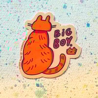 Image 2 of Big Boy Cat Sticker