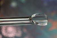 Image 8 of 10" Glass Slushie Spoon Straw with Dark Green Snake