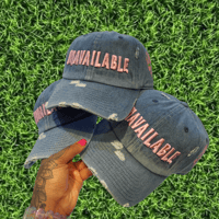 Image 1 of Denim & Baby Pink Dad Hat 