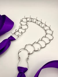Image 2 of 18g One Row Arm Cilice - Purple Ribbon