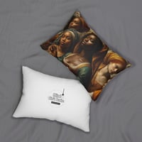 Beautiful Bevy Artistic Lumbar Pillow – Elegant Boho-Chic Accent for Soul