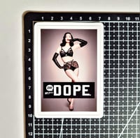 Image 2 of Dita Von Teese Pinup Girl "Oh My F..." DOPE Matte Vinyl Sticker