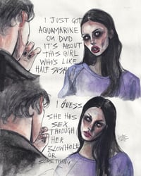 aquamarine ( original watercolor painting )