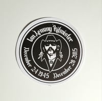 Image 1 of Motorhead Lemmy Kilmister Tribute Matte Vinyl Sticker