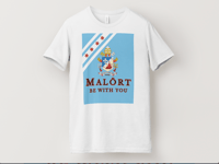 Image 2 of LeoDrip Malört Be With You T-Shirt White 