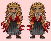 PREORDER - rengoku kyojuro epoxy charm