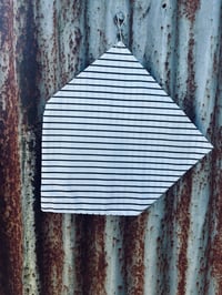 Black and White Stripe Neckscarve