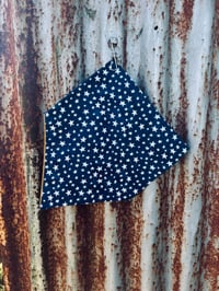 Mustard, Navy Stars Neckscarve