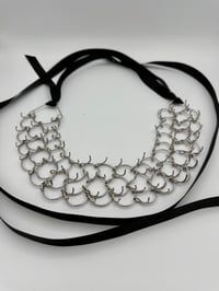 Image 1 of 3 Row Arm Cilice - 3/8in Black Ribbon