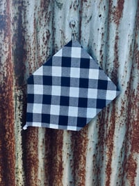Navy Gingham Neckscarve