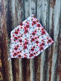Red adn Blue Floral Neckscarve