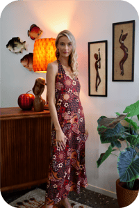 Image 2 of Boogie nights Maxi in Magic Carpet Maroo