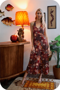 Image 1 of Boogie nights Maxi in Magic Carpet Maroo
