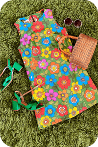 Image 1 of Yesterday Mini in Far out Flowers green