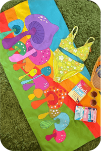Image 1 of Groovy Shrooms Towel