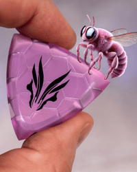 Image 2 of The Original 10mm Pink Honeycomb plectrums 🐝
