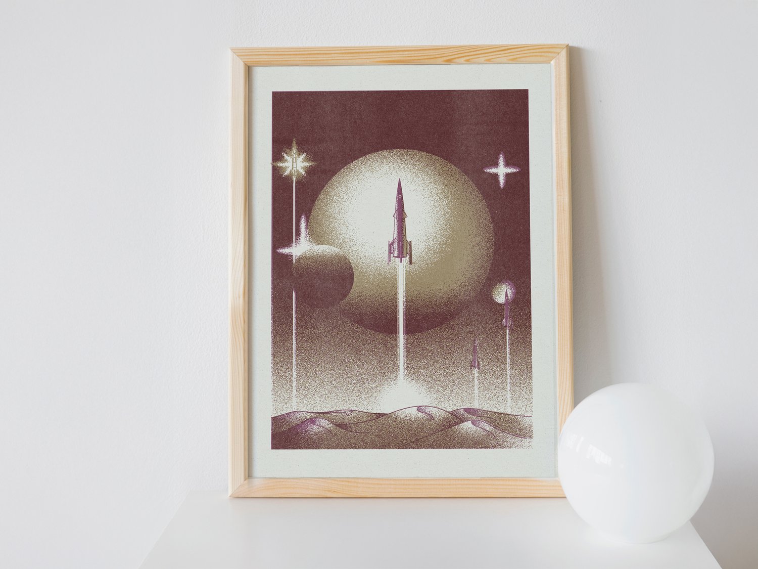 Image of »Space War« Riso Print (Red Version)