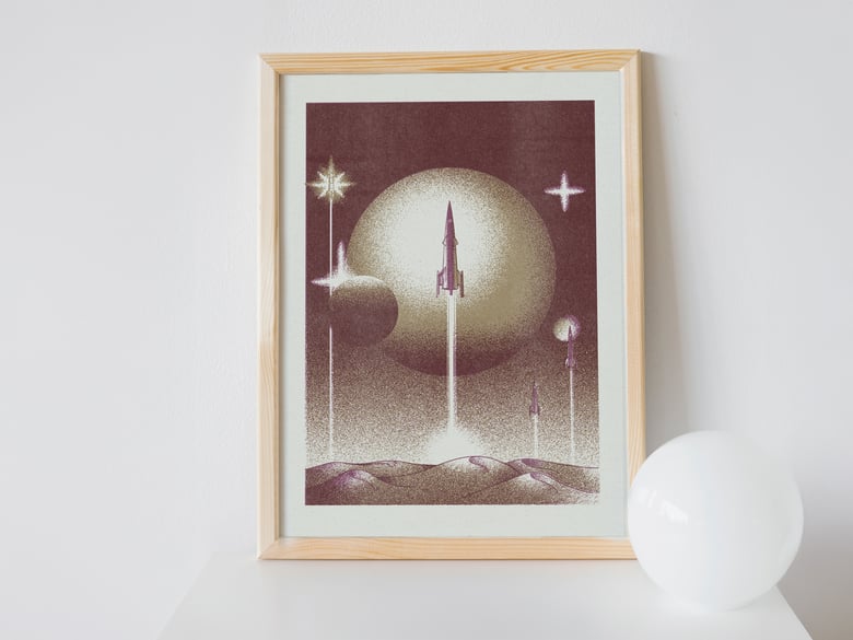 Image of »Space War« Riso Print (Red Version)