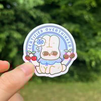Image 3 of Certified Overthinker Badge Sticker