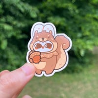 Image 2 of Squirrel Bun Sticker