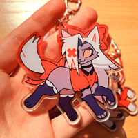 Image 4 of Hotel Hazbin Cats 2.7 Inch Acrylic Keychains