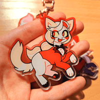 Image 5 of Hotel Hazbin Cats 2.7 Inch Acrylic Keychains