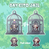 PRE-ORDER  Eito Aotsuki Cage Shaker Acrylic Charm<br>| Unofficial Fan Merch |