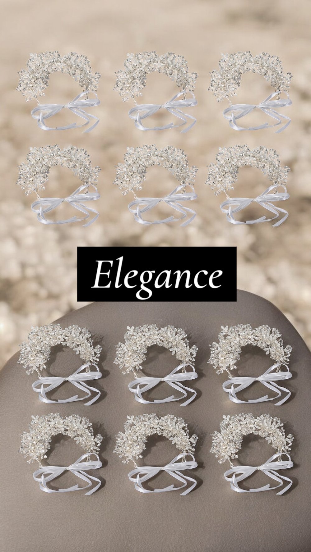 Image of Headband  White Color Wedding Hair Accessories Flower Crown Tiaras Bridesmaid Prom Headband Pearl