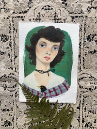 Highlands Blackbird Original Mixed Media Painting