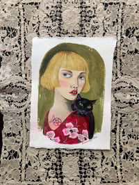 The Goddess Witch & Companion Original Painting
