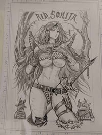 Image 2 of  Original Sketch Cover: Red Sonja // Hyde Zhang