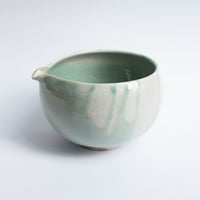 Image 1 of Matcha Bowl with Spout - Jade Haze