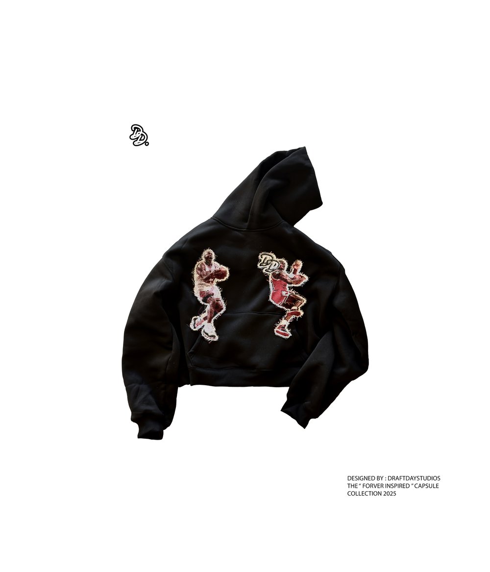 Image of MJ HANDWORK TAPESTRY PATCH HOODIE