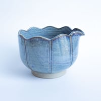 Image 1 of Matcha Bowl with Spout - Flower Petal 