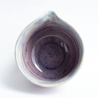 Image 4 of Matcha Bowl with Spout - Blue Purplish