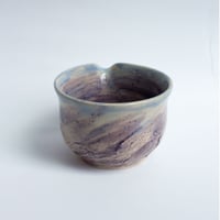 Image 3 of Matcha Bowl with Spout - Blue Purplish