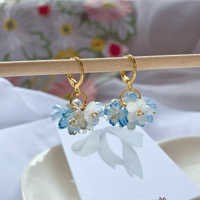 Image 3 of hydrangea bloom earrings